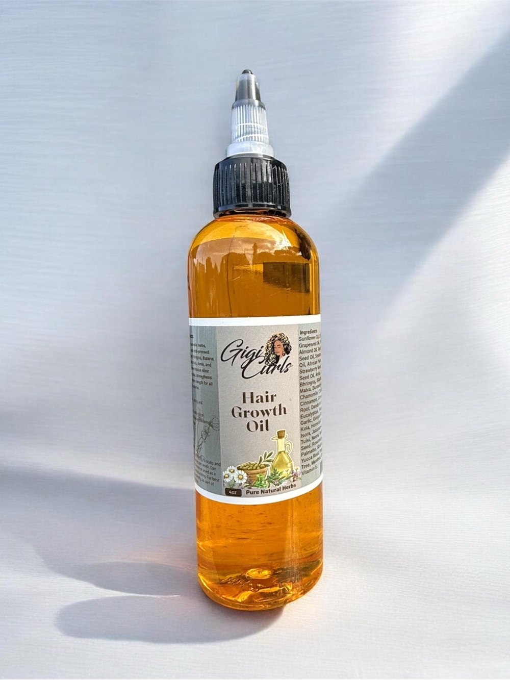 GIGI C Hair Growth Oil — Amber and Black Applicator